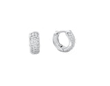 Zafino Earrings - Gemma Huggies Silver