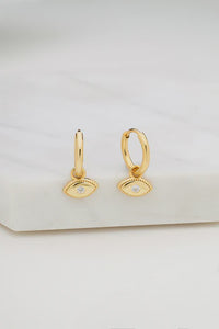 Earrings - Evil Eye Gold
