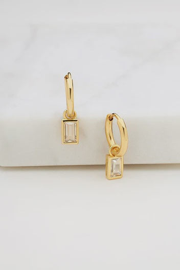Zafino Earrings - Harlow Huggie Gold