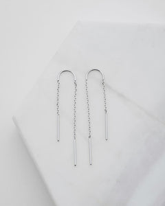 Zafino - Ivy Thread Earring - Silver
