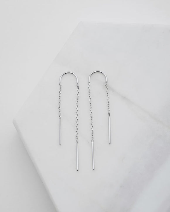 Zafino - Ivy Thread Earring - Silver
