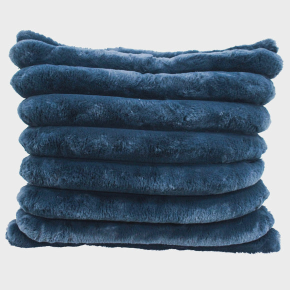 Cushion - Puffer Faux Fux Midnight
