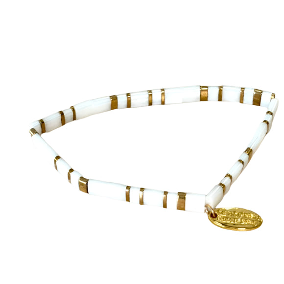 Ibiza Bracelet - Block White