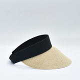Adjustable Wide Brim Sun Visor - Sand