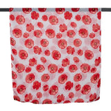 Medium Poppies Scarf - White