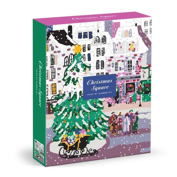 Christmas Square Paint By Numbers Kit - Joy Laforme