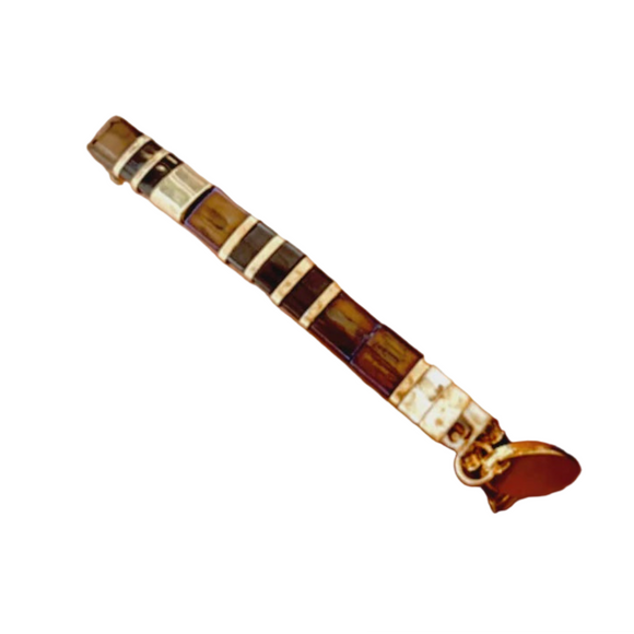 Ibiza Bracelet - Rich Chocolate with Opal Shine