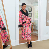Bath Robe - Cosy Luxe Midnight Blooms