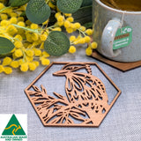 Australian Timber Coaster: Kookaburra