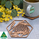 Australian Timber Coaster: Waratah