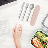 Bentgo Stainless Steel Travel Utensil Set - Rose Gold