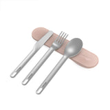 Bentgo Stainless Steel Travel Utensil Set - Rose Gold