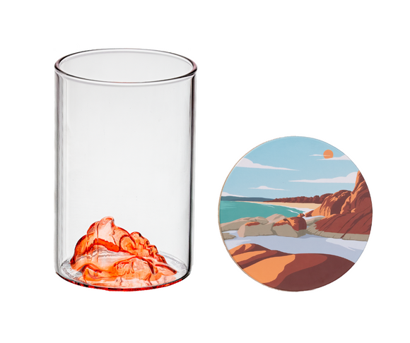 Uprising Glassware Tall Boy Glass - Larapuna Bay of Fires