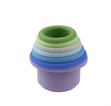 Silicone Stacking Cups 7pc - Blues