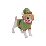 Christmas Ornament - Elf Dog