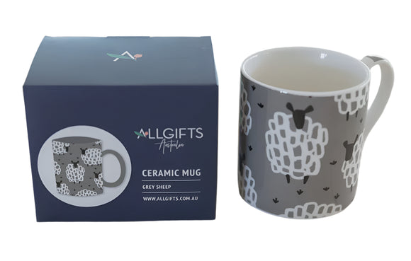Ceramic boxed Mug - Grey Sheep