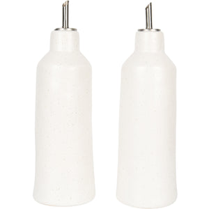 Oil & Vinegar 2pc Set - Speckled White