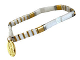 Ibiza Bracelet - Bright white & mixed metals