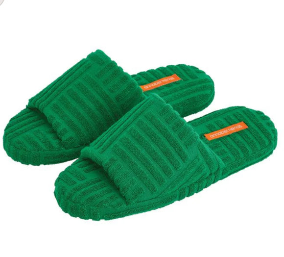Slipper Terry Towling - Green