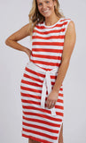 Foxwood Bondi Stripe Dress - Orange
