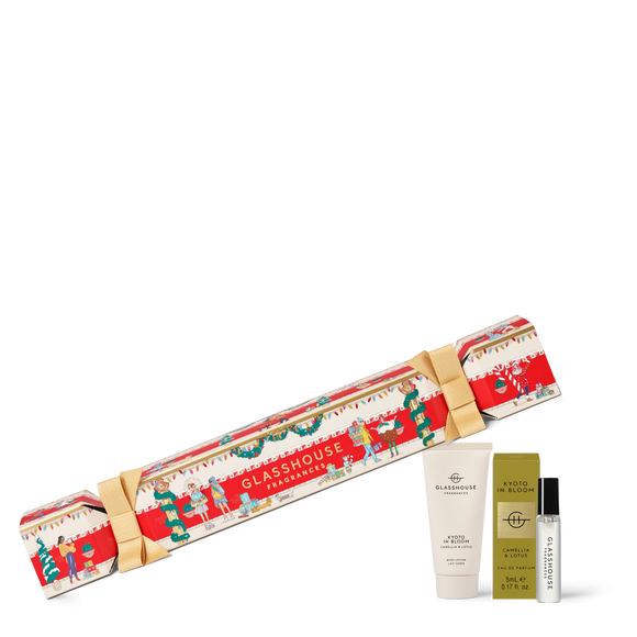 GLASSHOUSE FRAGRANCES Christmas Bon Bon Kyoto in Bloom 5ml EDP & Body Lotion
