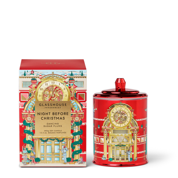 GLASSHOUSE FRAGRANCES Night Before Christmas 380g Triple Scented Candle
