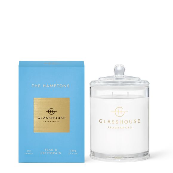 GLASSHOUSE FRAGRANCES The Hamptons Triple Scented Soy Candle