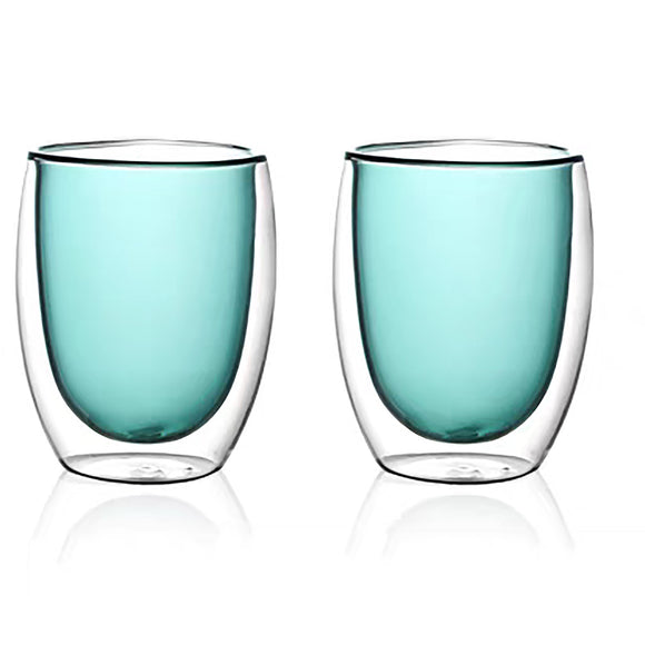 Glass Hued set2 350ml - Teal