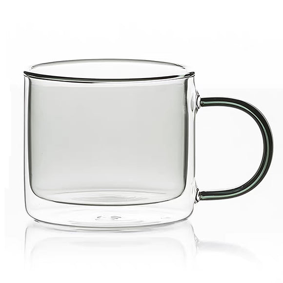 Glass Mug Set 2 250ml - Grey