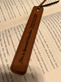 Personalised Leatherette Book Mark