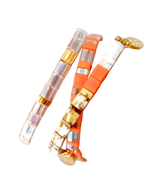 Ibiza Bracelet - Deep Coral