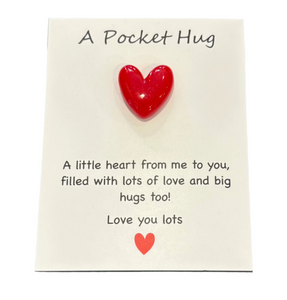 A Little Pocket Hug - Red Heart
