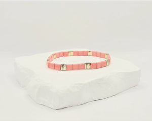 Oceans Blu Stackable Tila Bracelet - Sunset