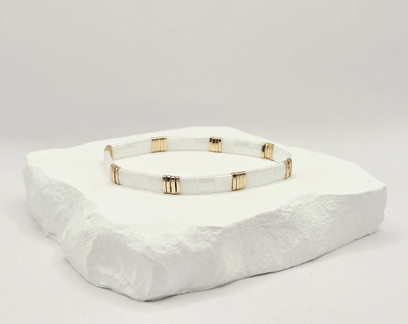 Oceans Blu Stackable Tila Bracelet - Fifi