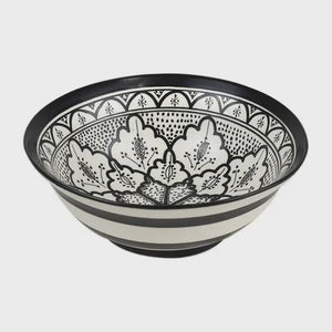 Aleah Ceramic Bowl - Black and White