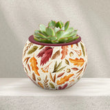 Puzzle Flower Pot - Dancing Leaves In Fall