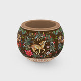 Puzzle Flower Pot - Deer Carol