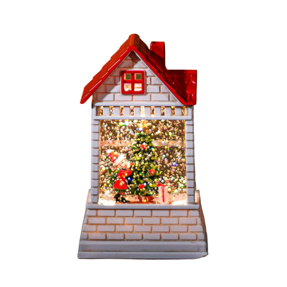 Snowing Mini House - Kids & Tree