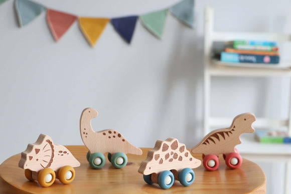Wooden Dinosaur Movers - Assorted