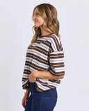 Foxwood Nika Short Sleeve Tee - Coffee