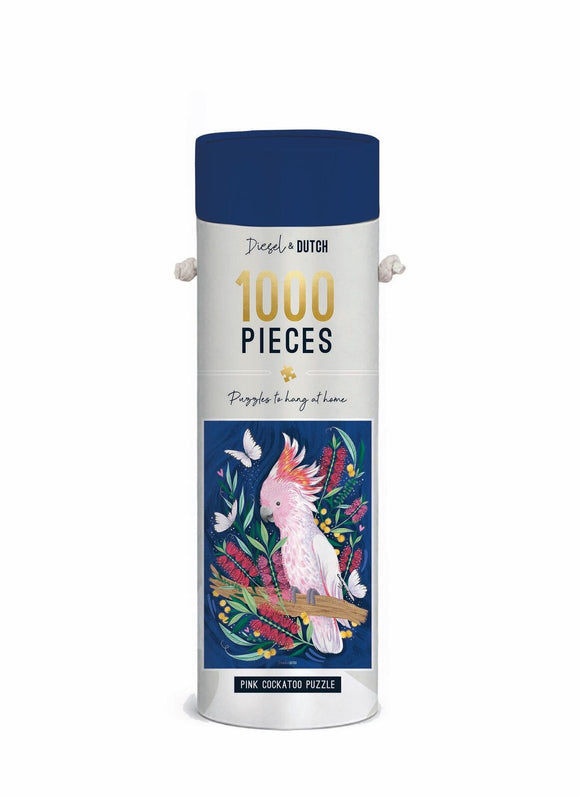 Wall Puzzle 1000pc - Pink Cockatoo