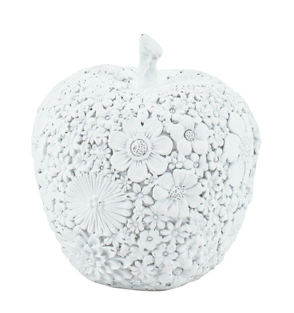 Ceramic Floral Apple 12x13.5cm
