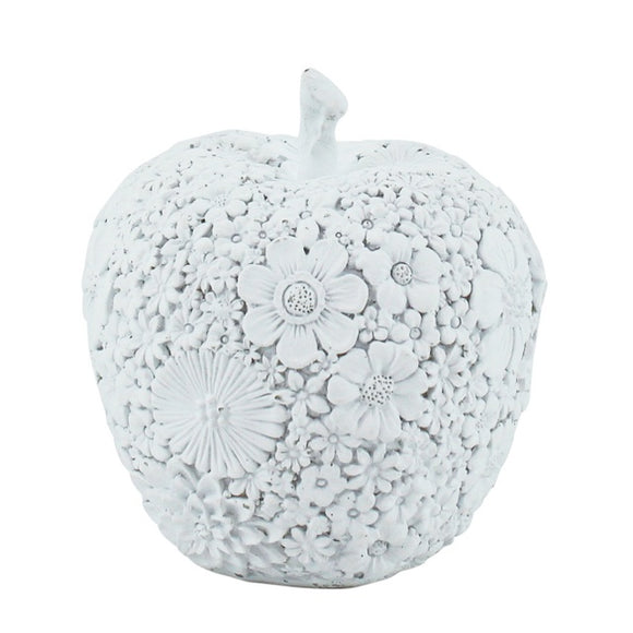 Ceramic Floral Apple 8.5x9.5cm
