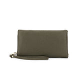 Black Caviar Designs - Mavie Dark Olive Crossbody Wallet