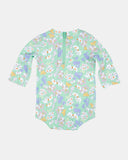 Toshi - Swim Baby Onesie L/S Classic - Sea Blossom - Current