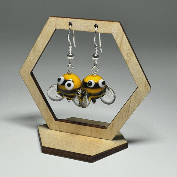 Samantha Abbott Glass Drop Earrings - Bumble Bee