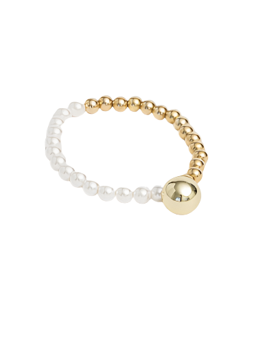 Stella + Gemma - Bracelet Bead/Pearl Gold