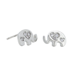 Earrings - Silver Nala Crystal Studs