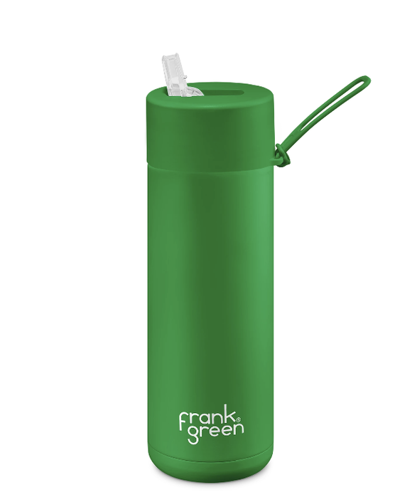 Frank Green - Limited Addition Ceramic Reusable Bottle Straw Lid 20oz - Evergreen