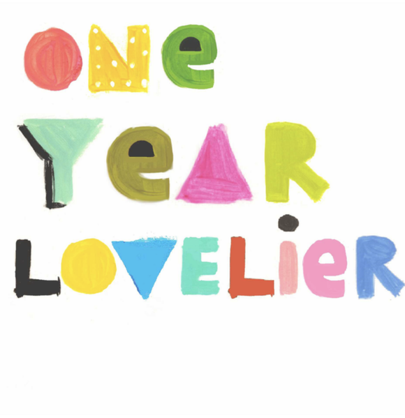 Greeting Card - Sooshi Cha Cha Designs - One Year Lovelier